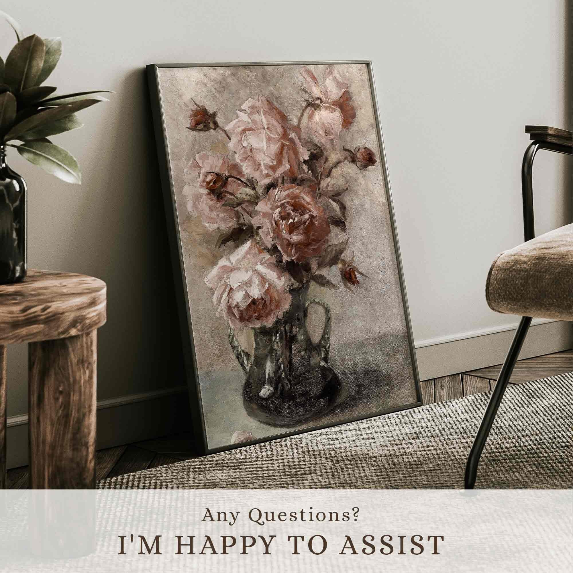 Muted Roses Still Life