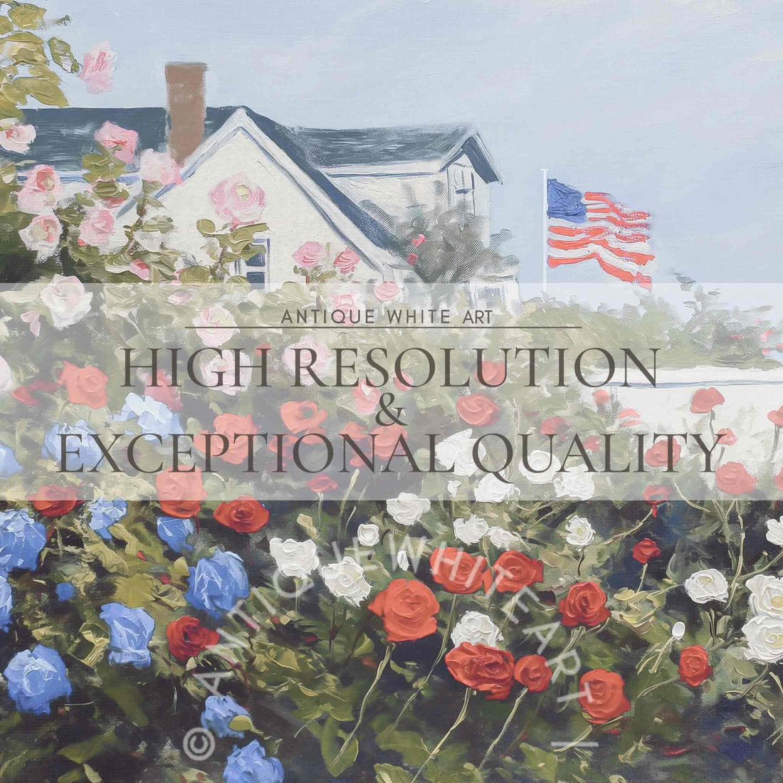 4th of July Set of 6 Images Frame TV Art | TS52