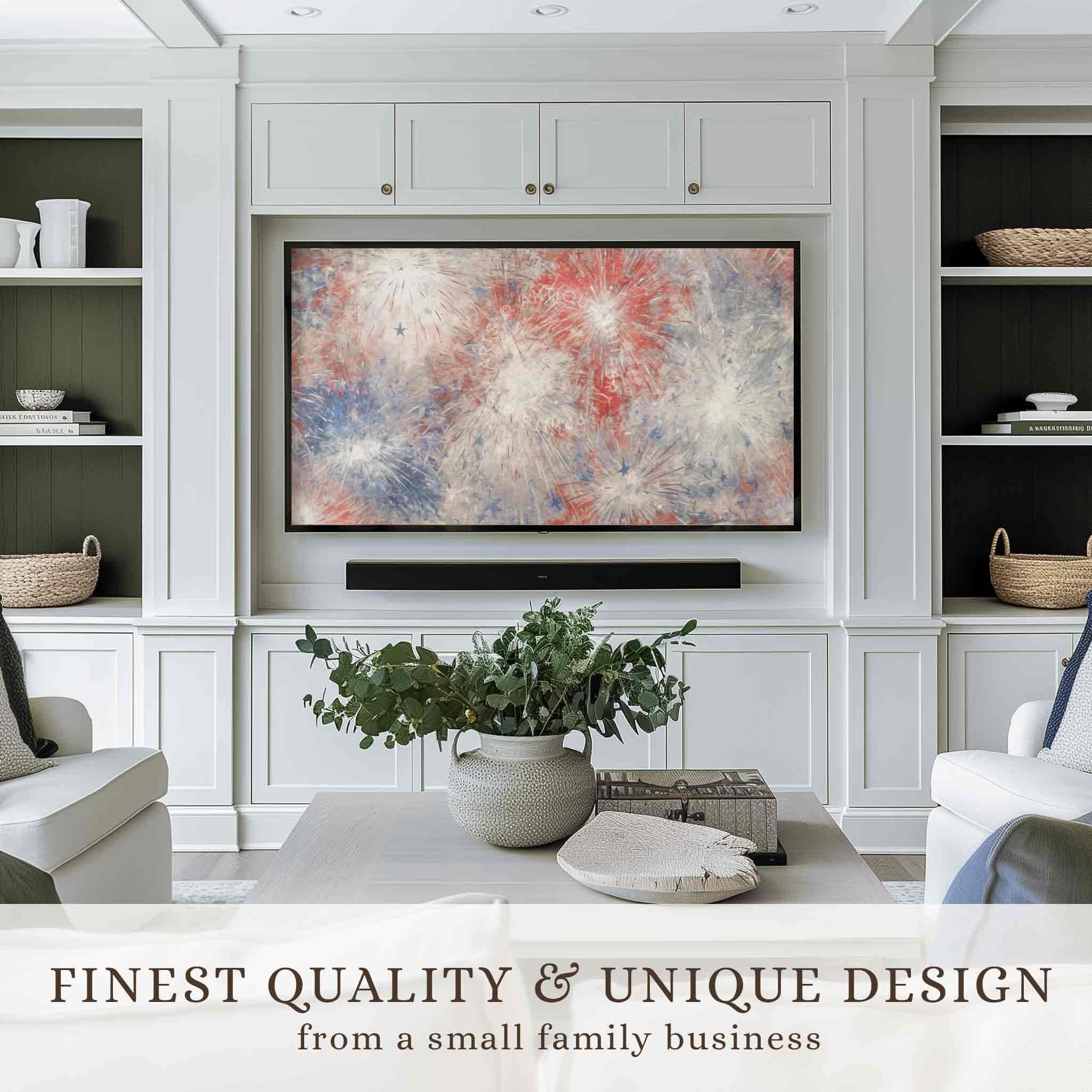 4th of July Set of 6 Images Frame TV Art | TS52