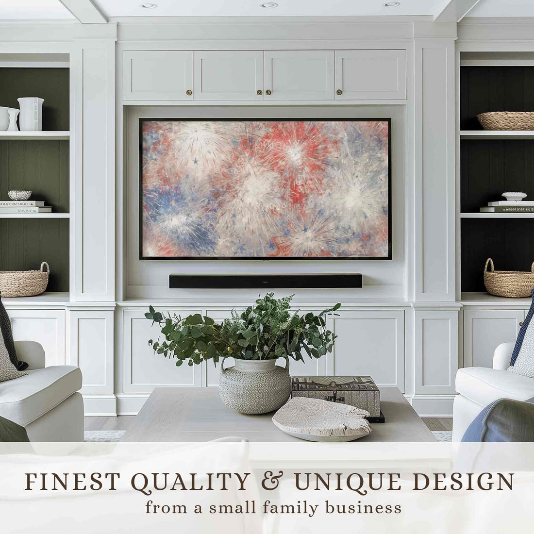 4th of July Set of 6 Images Frame TV Art | TS52
