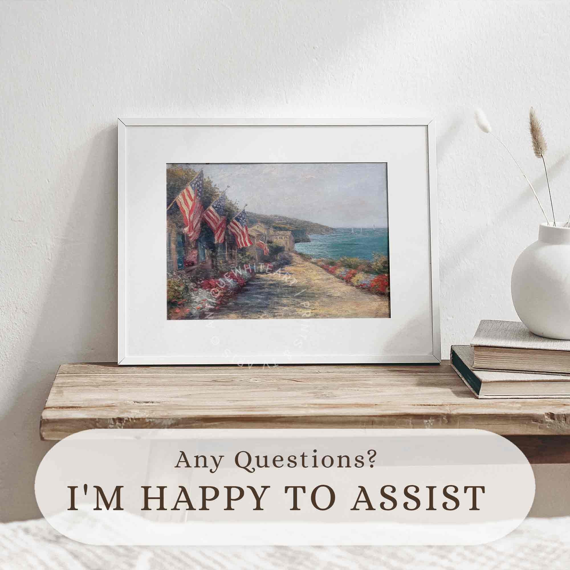 American Flags by the Seaside