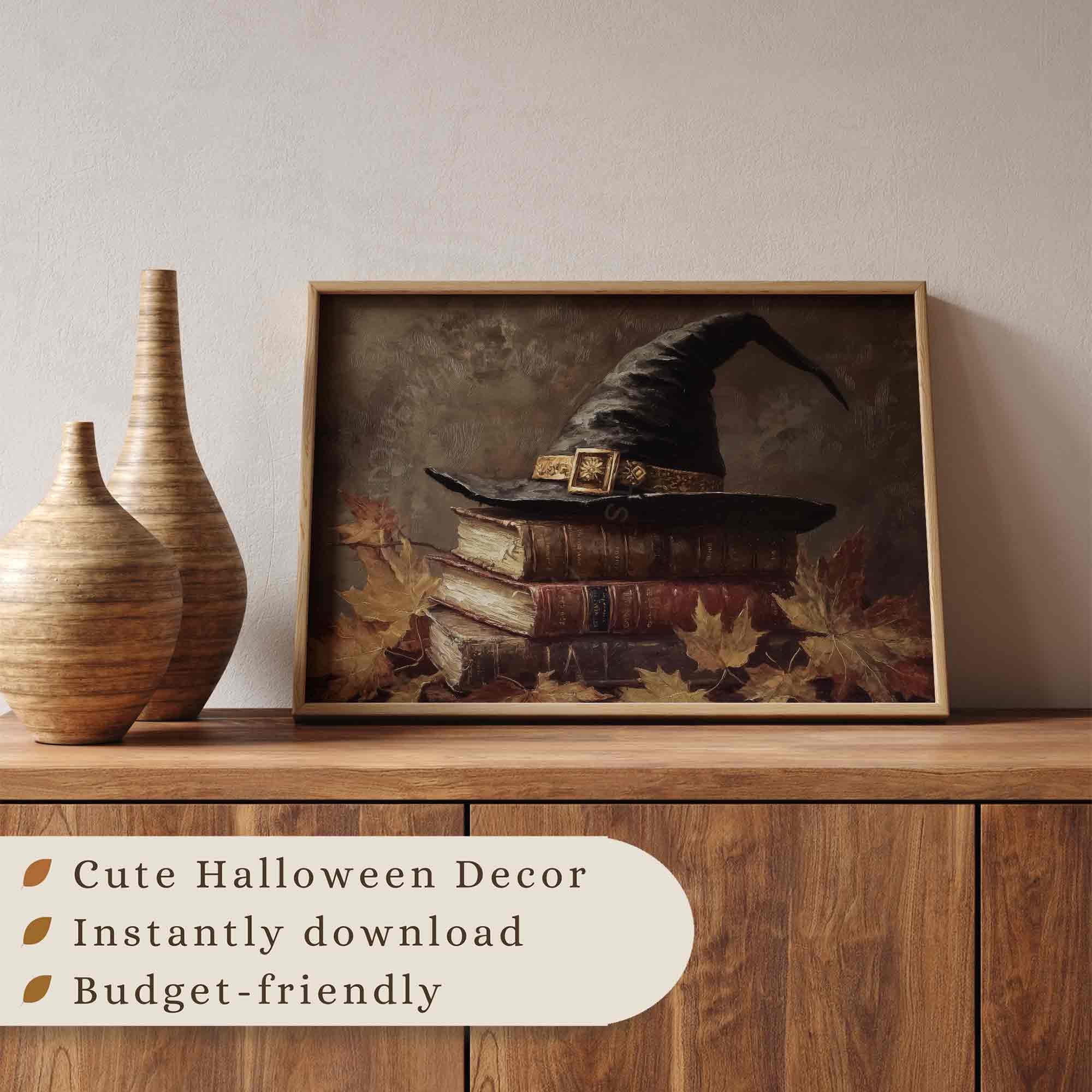 Witch Hat with Spell Books