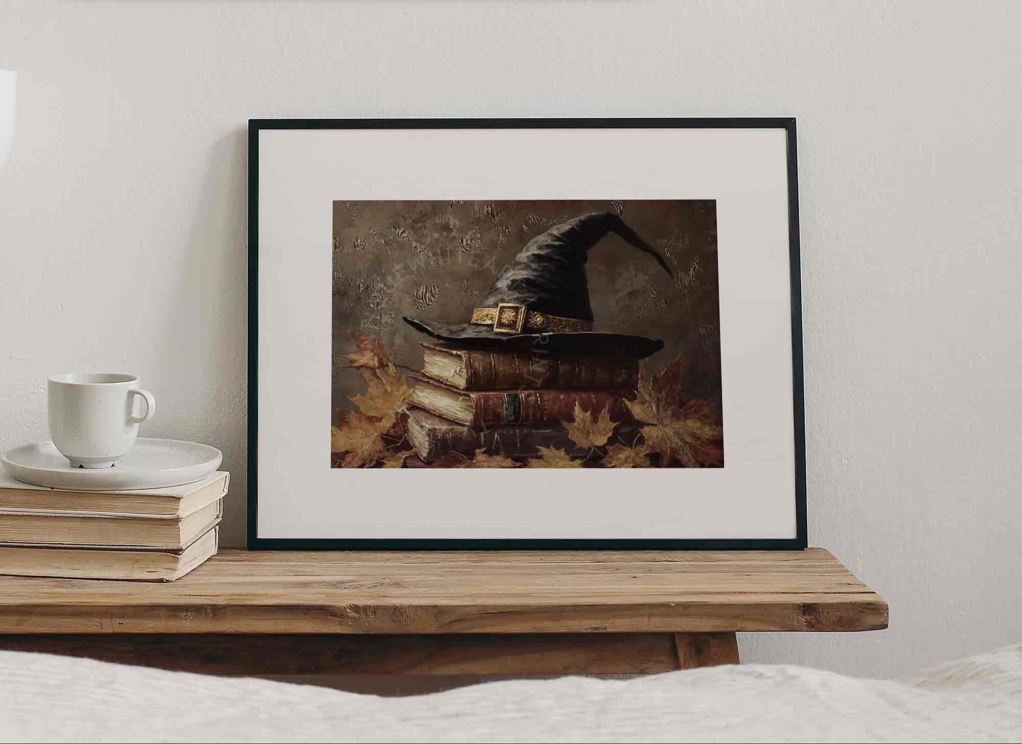 Witch Hat with Spell Books