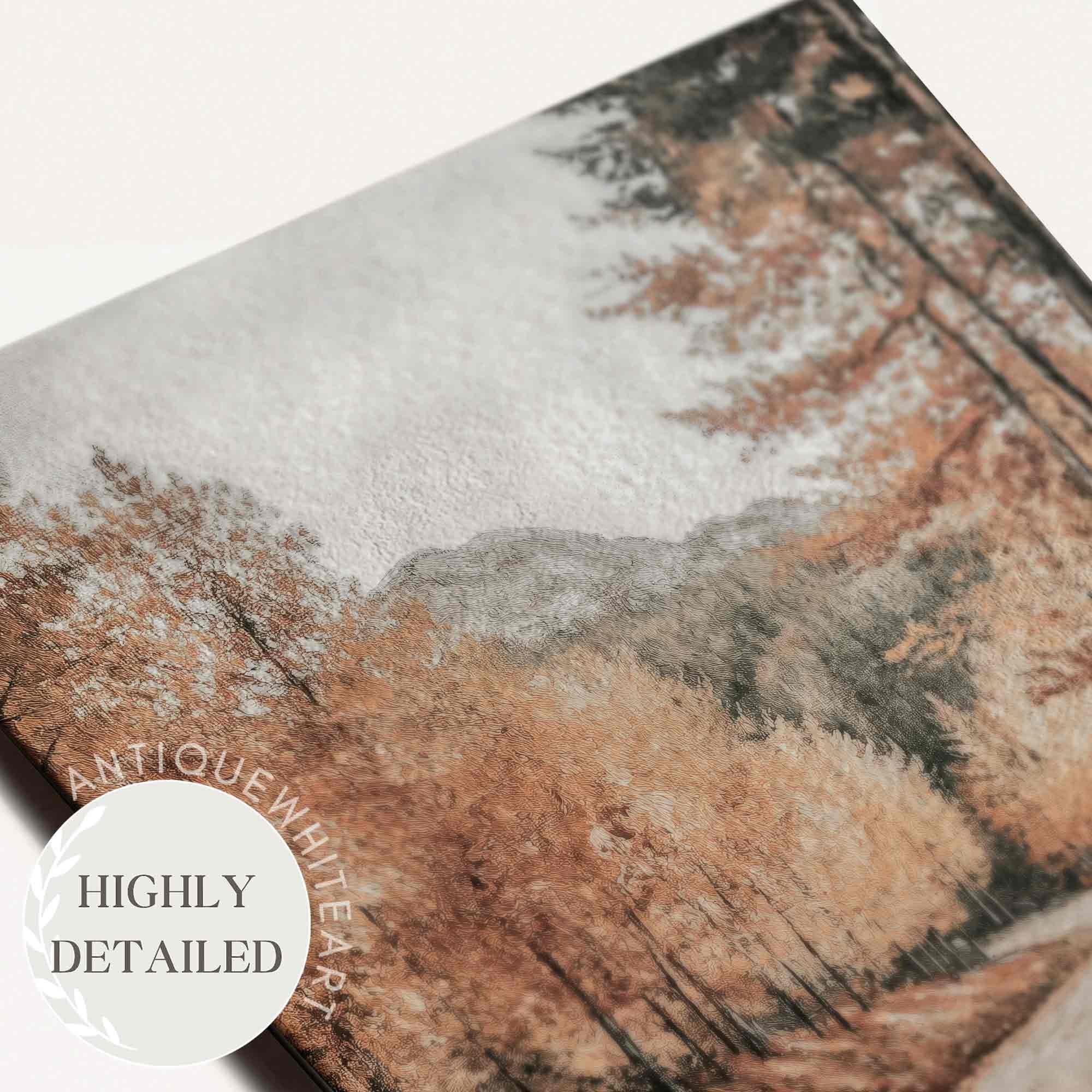 Road Through Fall Forest