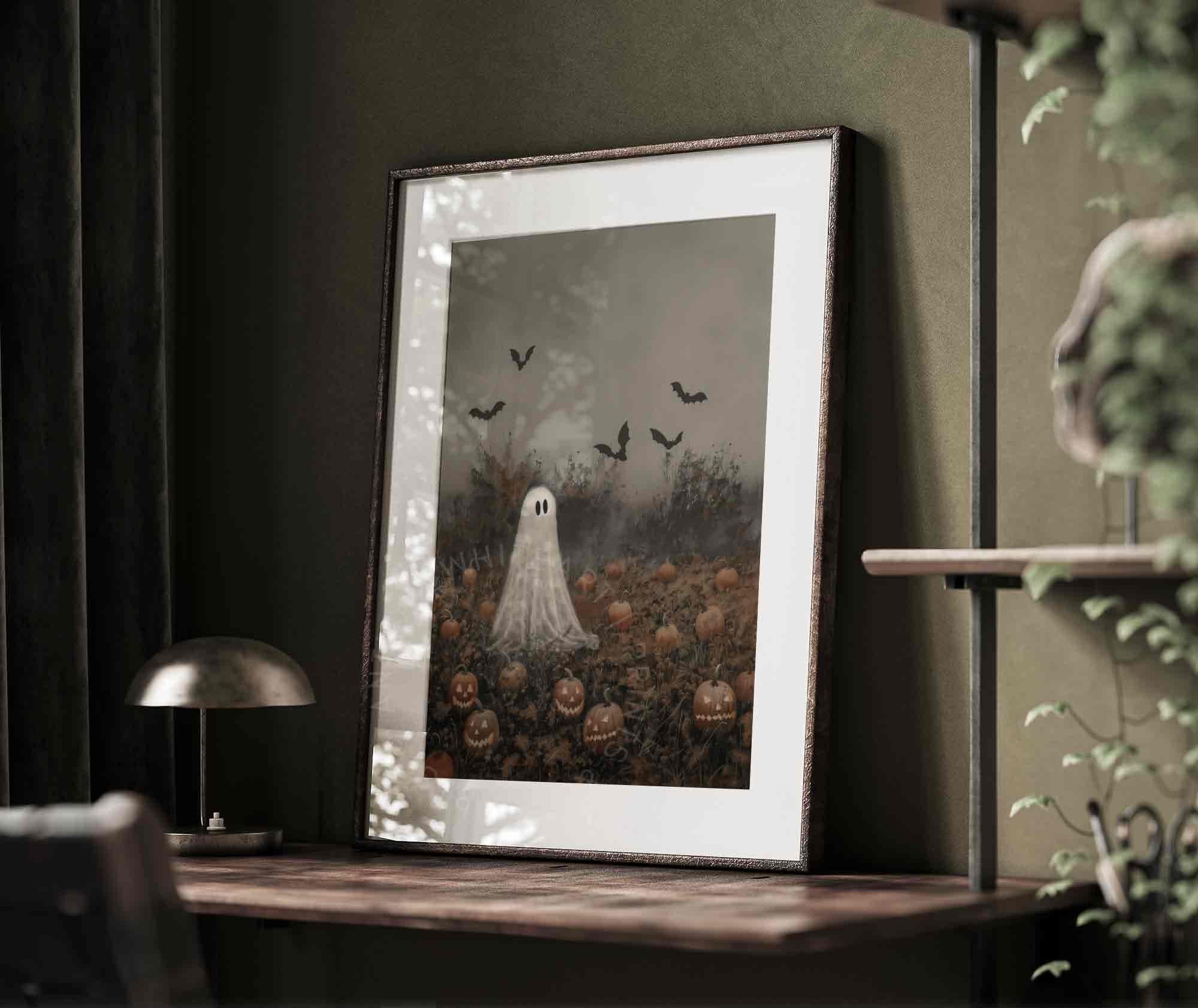 Ghost in Pumpkin Patch