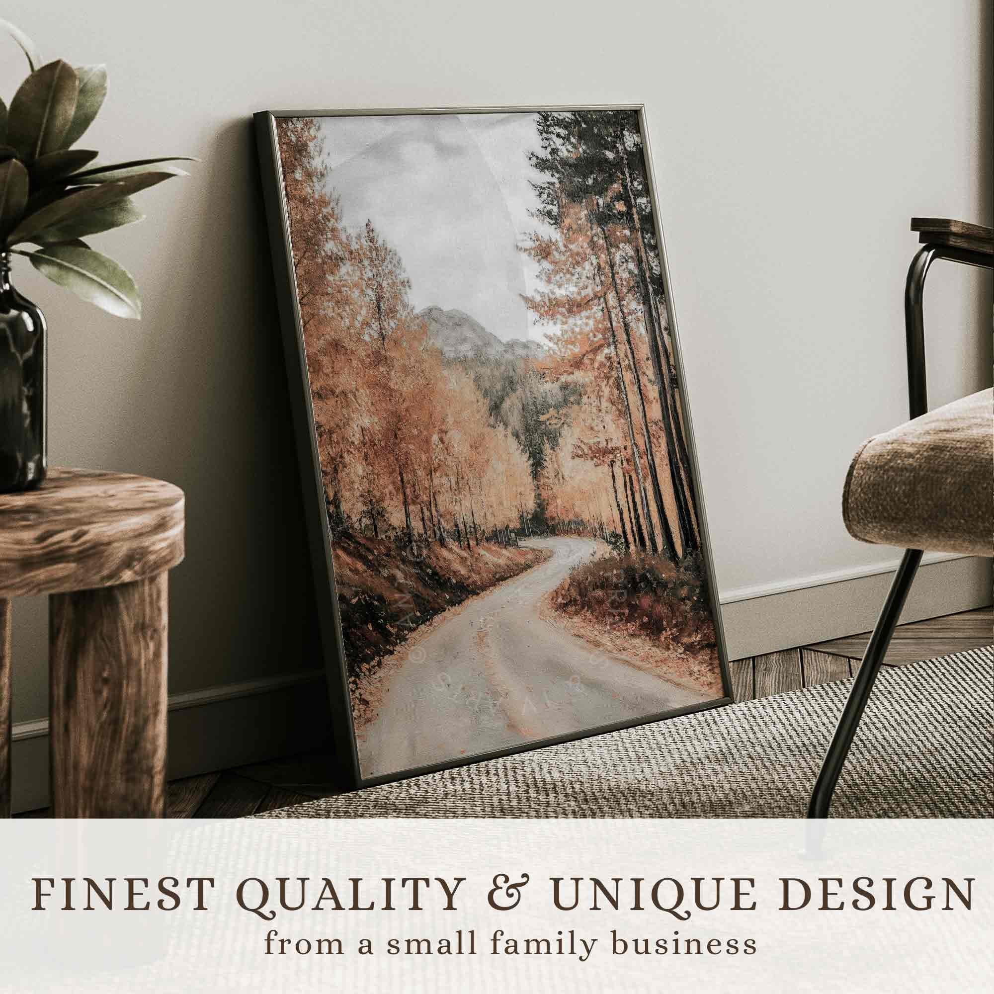 Road Through Fall Forest