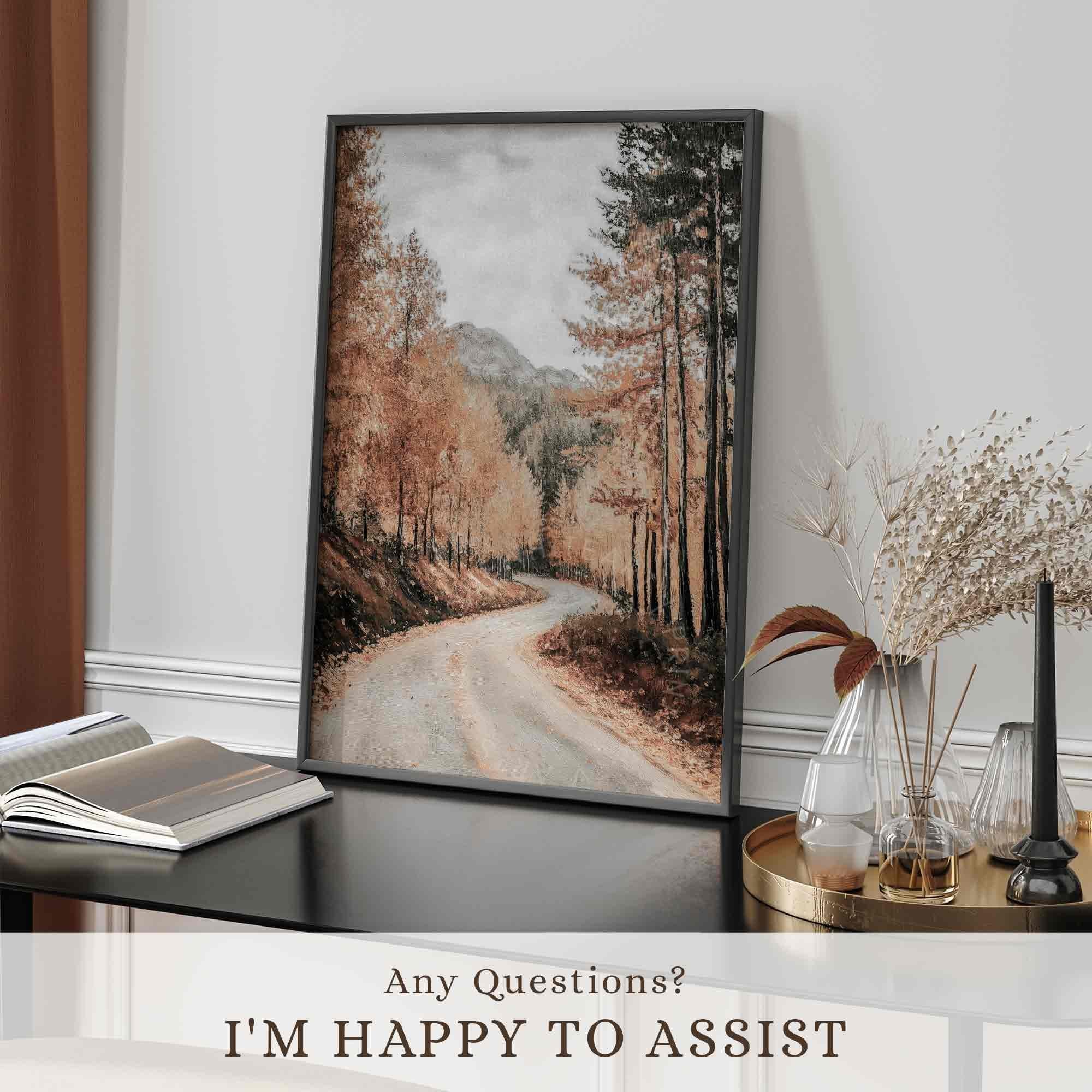 Road Through Fall Forest