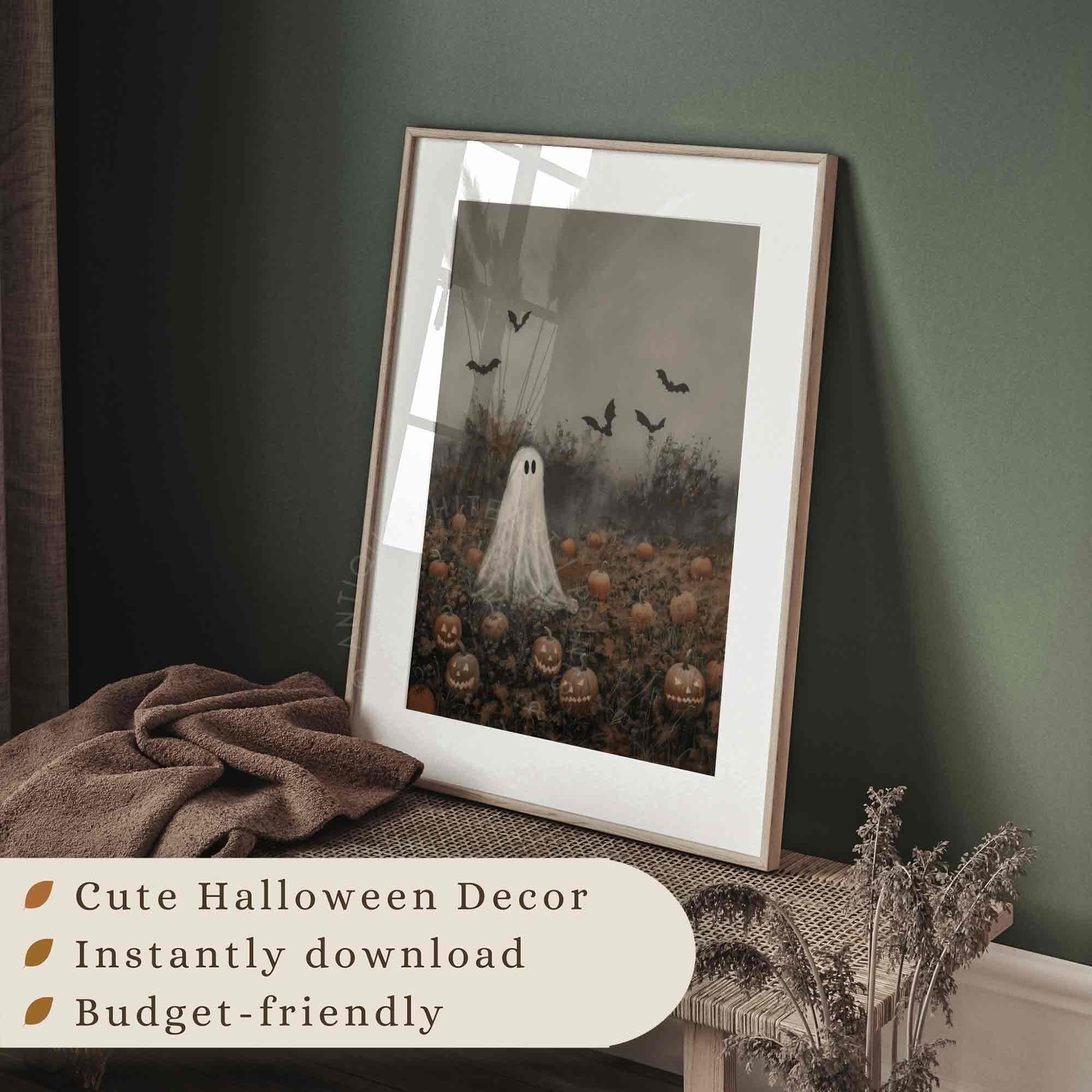 Ghost in Pumpkin Patch