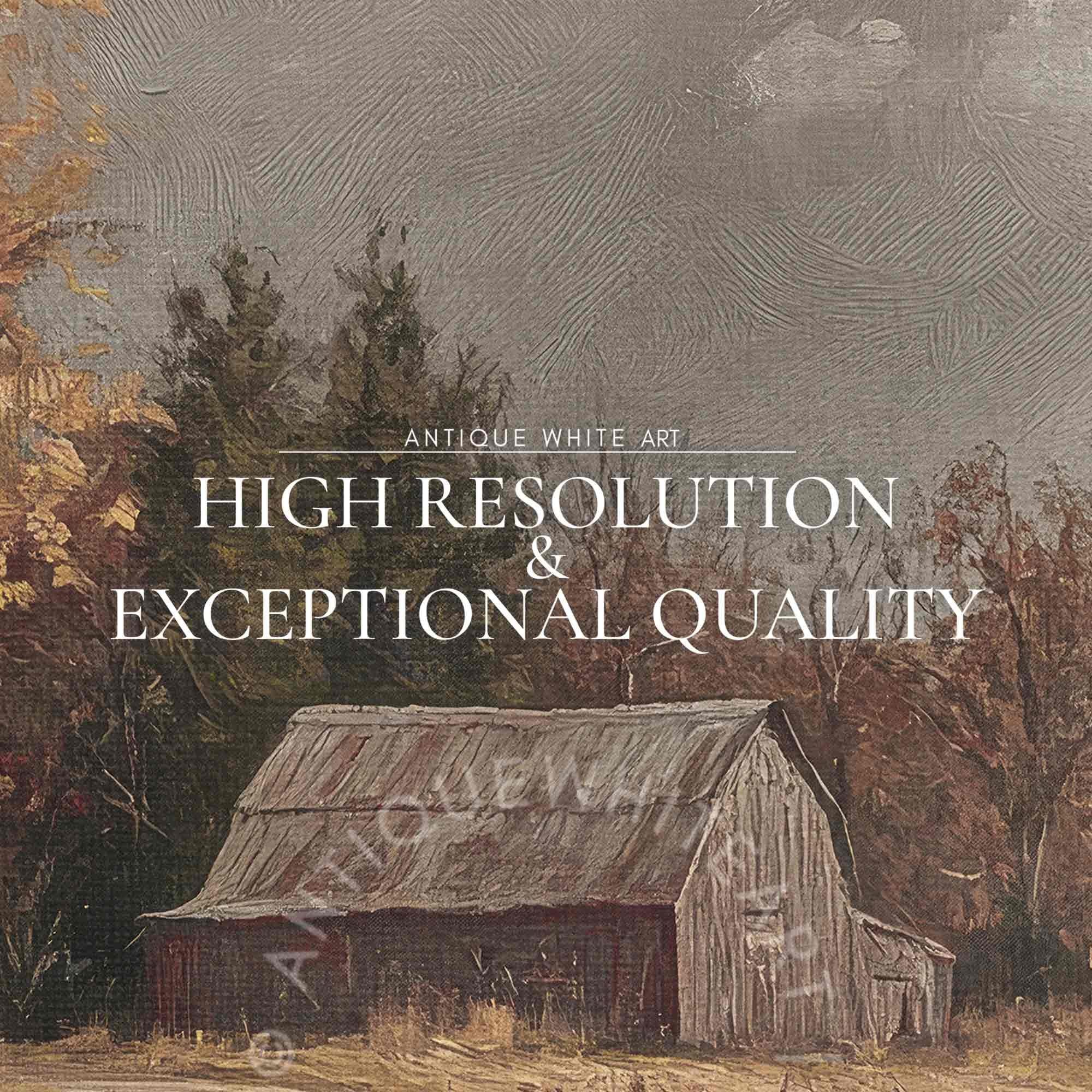 Country Barn Along Fall Path