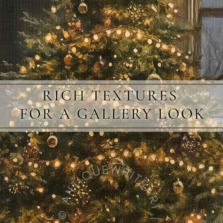 Christmas Tree Print Wall Art Vintage Style Winter Decor Moody Christams Printed Evergreen W108