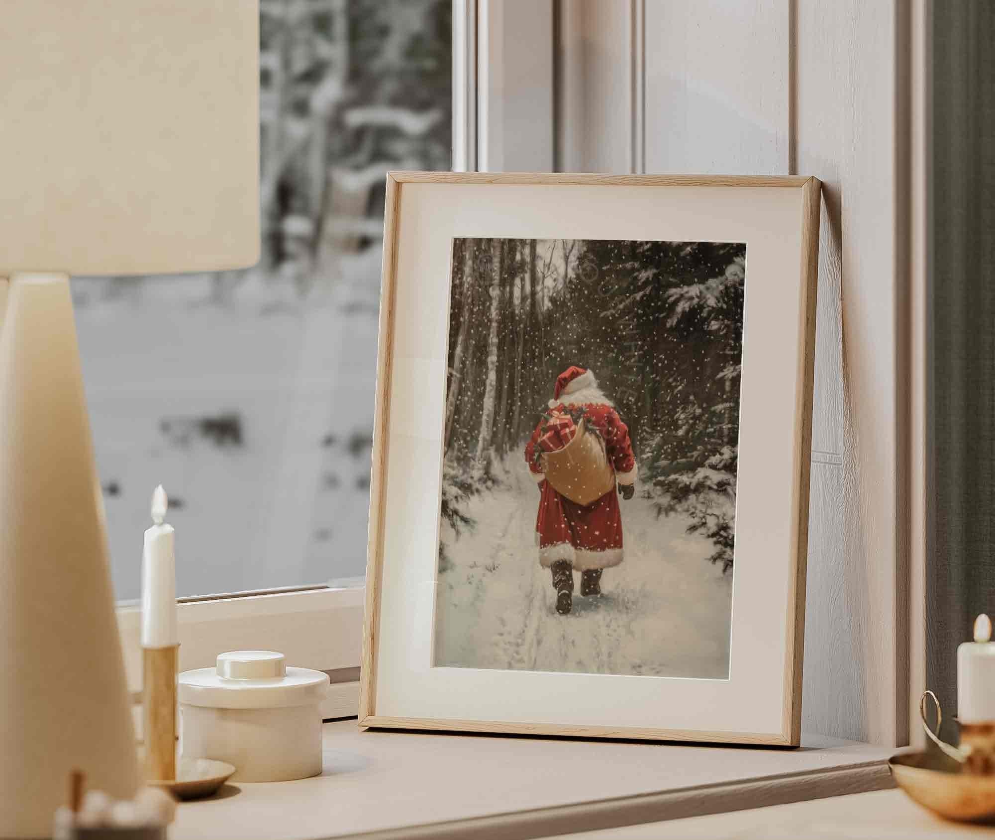 Walking Santa