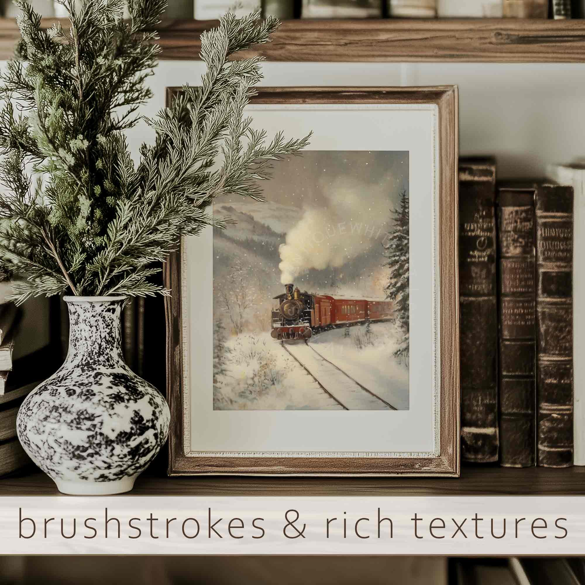 Winter Train Scenery