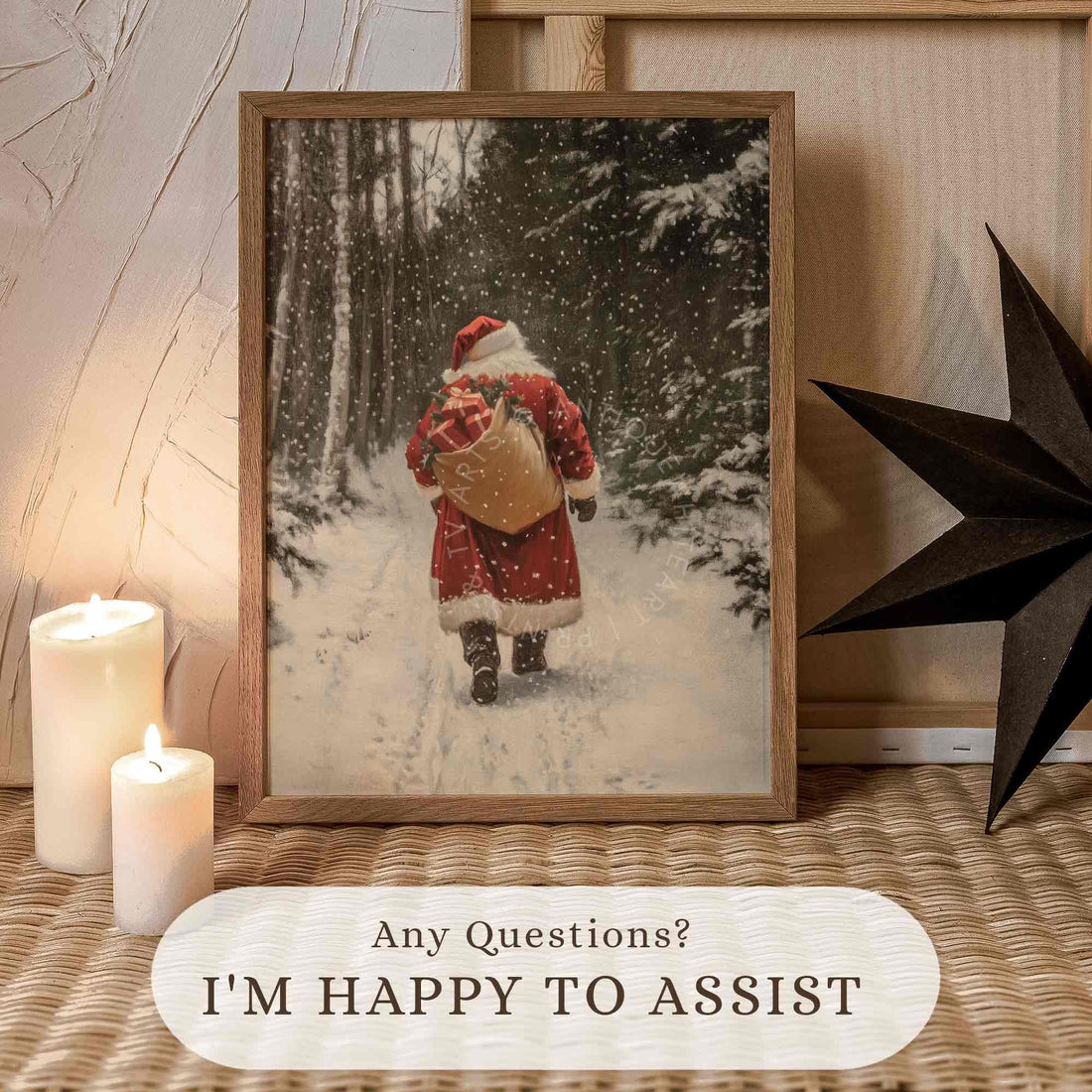 Walking Santa