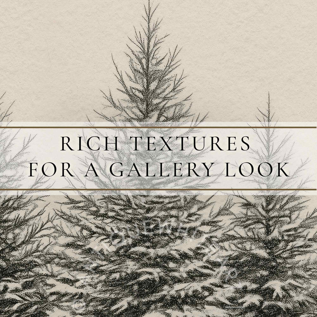 Forest Sketch Rustic Print Pine Trees Drawing Winter Art Country Christmas Decor W148 Wall