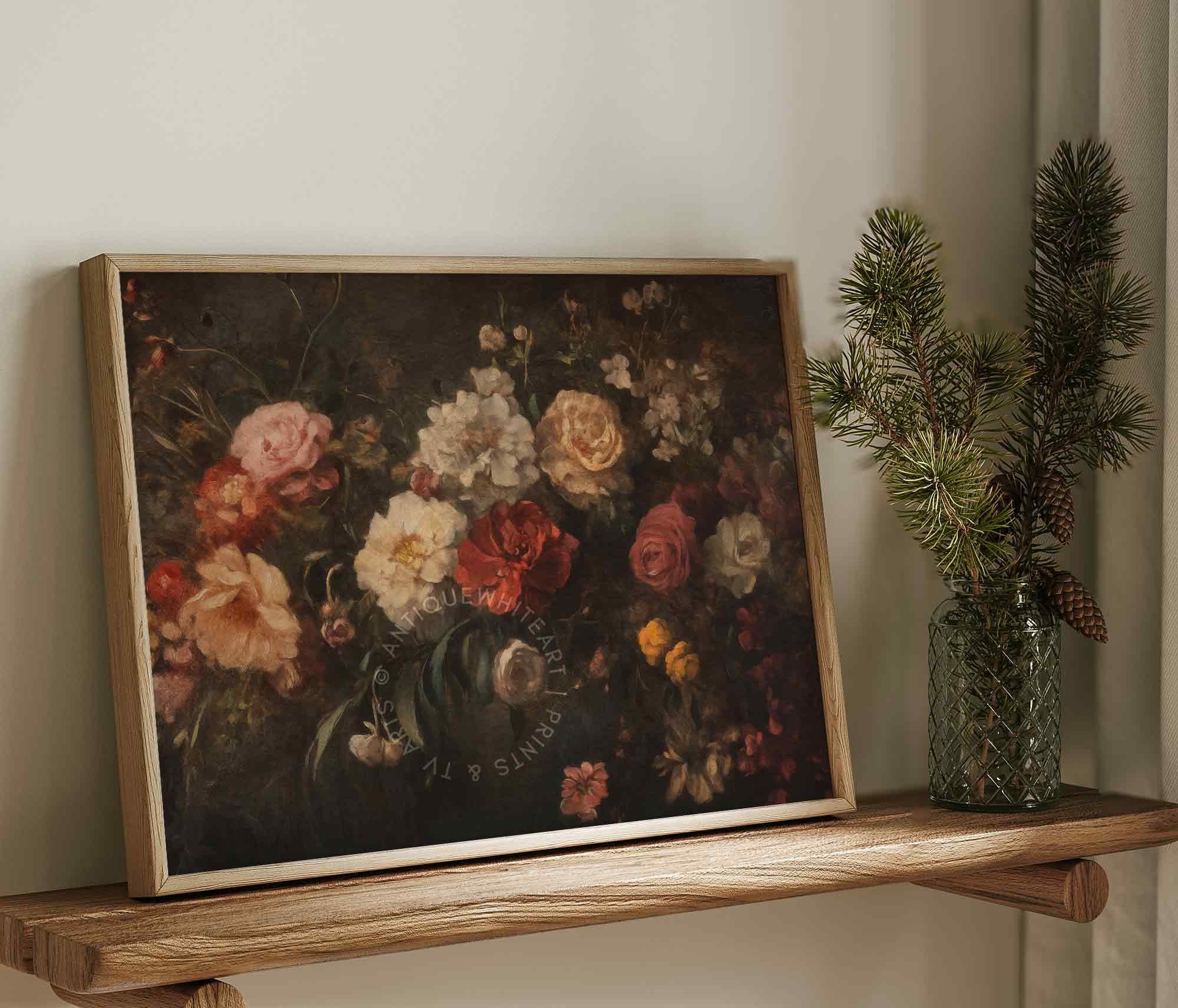 Flowers on Dark Background