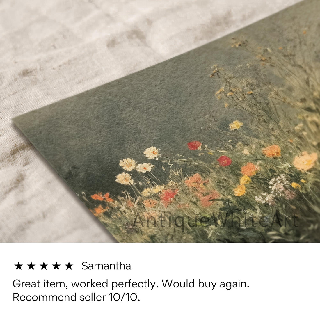 Moody Wall Art Spring Wildflowers Painting Dark Country Floral Botanical Prints Downoad Antique White A406 Print