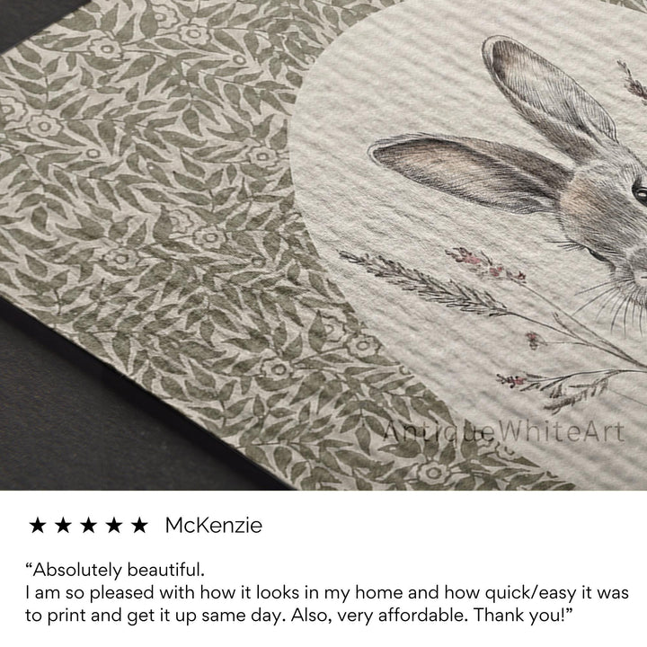 Easter Print Nursery Cottagecore Wall Art Vintage Style Floral Farmhouse Botanical Antique Baby Decor A431