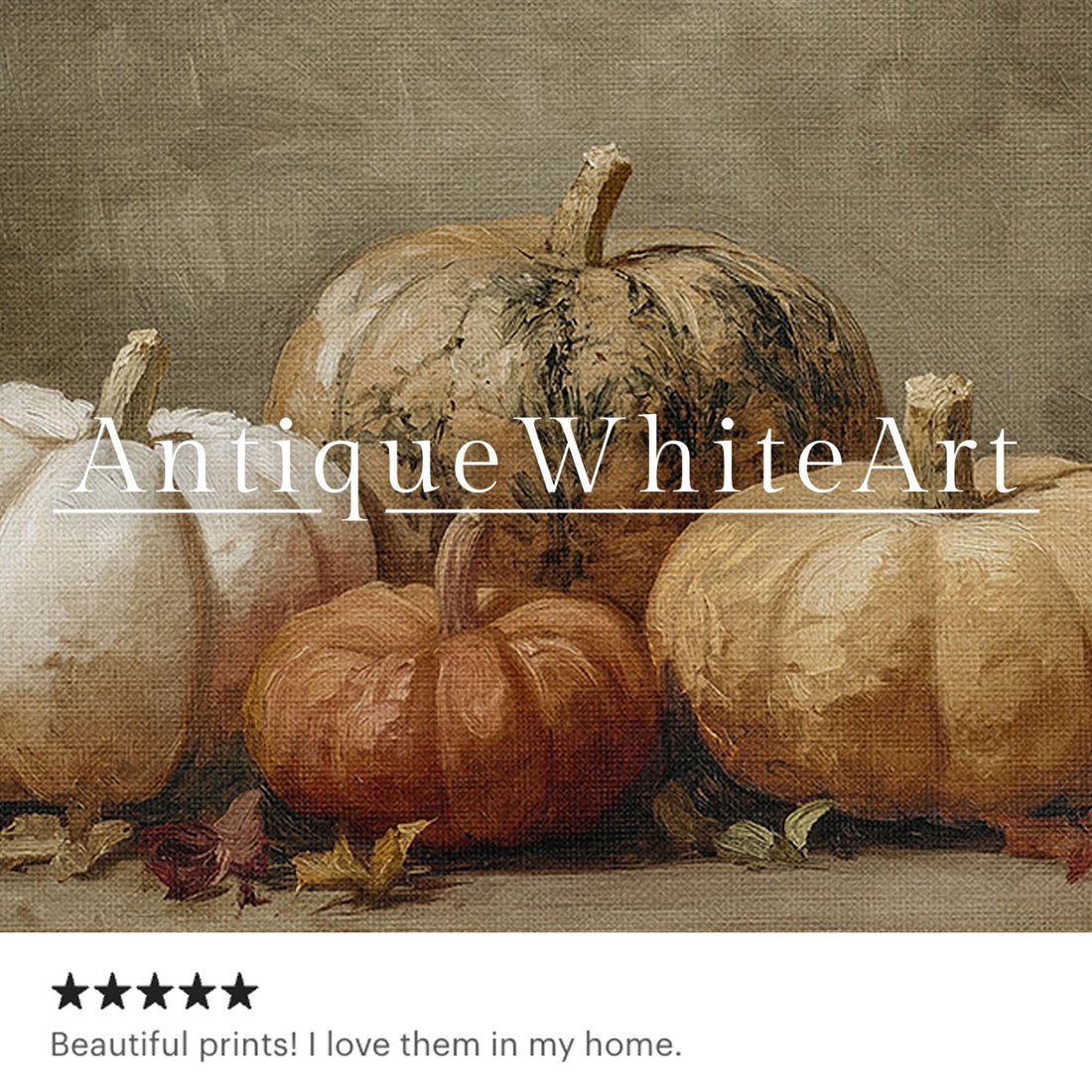 Pumpkin Wall Art Moody Fall Print Autumn Floral Painting Dark Rustic Seasonal Decor A536