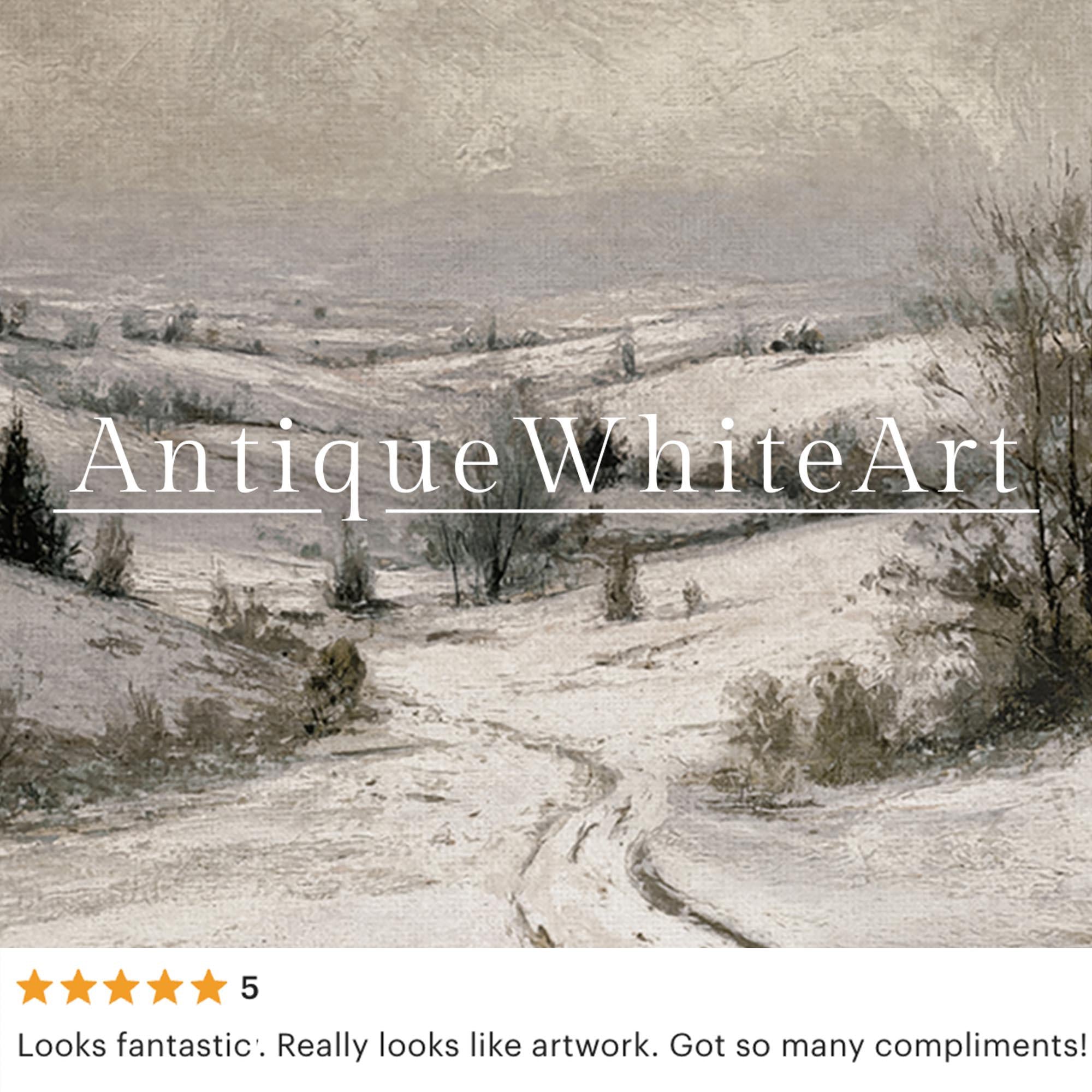 Rustic Winter Wall Art Neutral Farmhouse Decor ( ) W214 Print