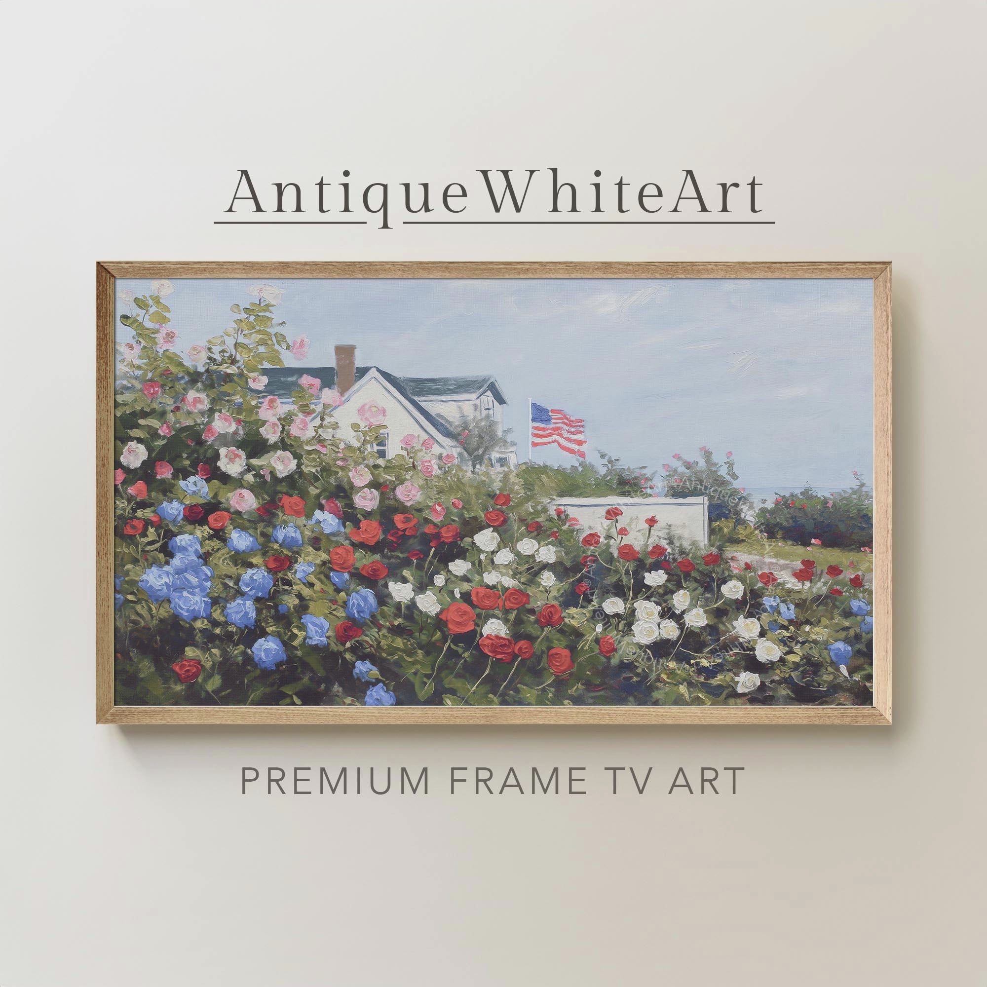 Set of 100+ Frame TV Images, 4th of July Art, Digital Download | TS110