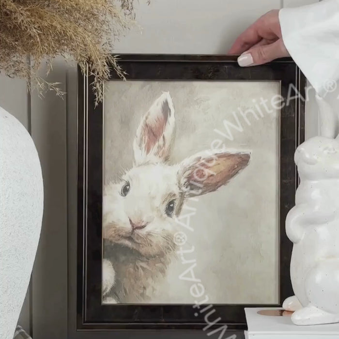 Video of Easter Bunny Wall Art Print from AntiqueWhiteArt