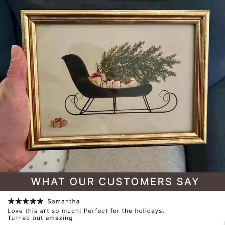 Christmas Sleigh Print